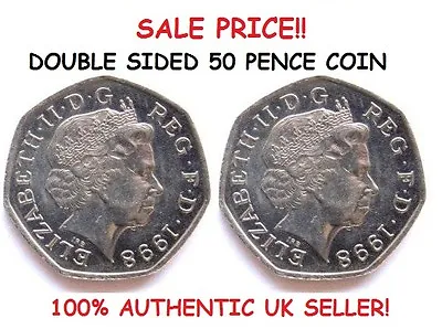 Double Sided Coin 50p / 50 Pence Coin [Double Headed / Double Tailed Coin]  • £13.99