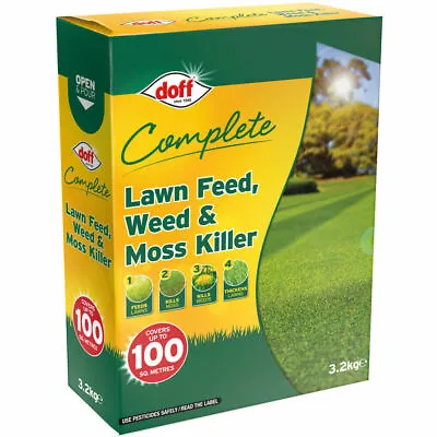 Doff Complete Lawn Feed Weed & Moss Killer 4 In 1 Covers 100sqm 3.2kg  • £14.88