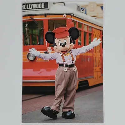 Disney California Adventure Postcard Buena Vista Street Trolley Mickey Mouse • $12