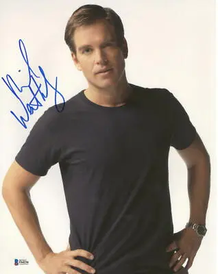 Michael Weatherly Signed 11x14 Photo Ncis Authentic Autograph Beckett Coa G • $148.50