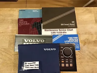 1989 Volvo 240 Original Oem Owners Manual Pkg W/ All Books + Folder All Exc Cond • $19.99