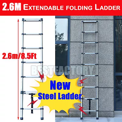 Multi Purpose Aluminum Telescopic Ladder Heavy Duty Folding Extension Step Home • $62.80