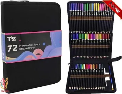 £18.99 • Buy Coloured Pencils For Adults - 72 Professional Colouring Pencils Drawing Art Set