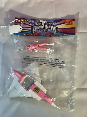 1995 Mighty Morphin' Power Rangers The Movie - Pink Ranger McDonald's Toy • $12