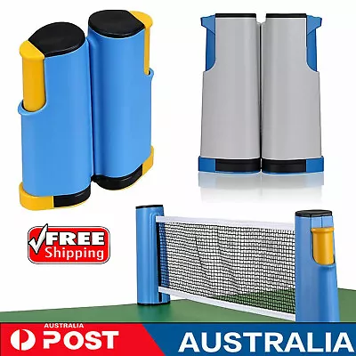 Portable Retractable Table Tennis Net Turn Table Into Ping Pong Net Instant AUS • $20.99