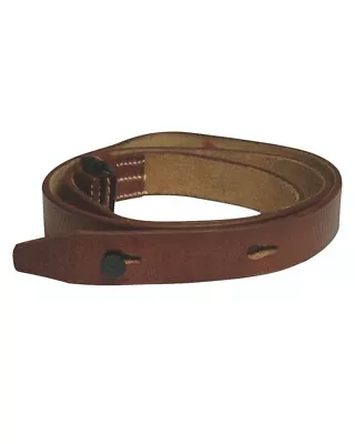 Repro German WWII MP Brown Leather Sling Strap Rifle Gun WW2 47  Length NEW • $34.99