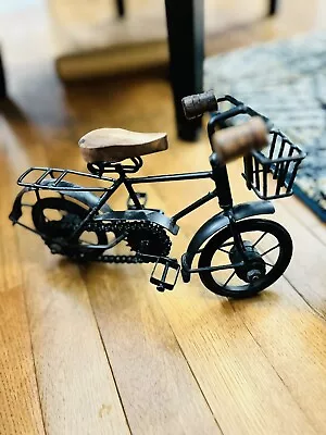 Vintage Bicycle Decor Black Metal Art Decorative Cycling Bike -Table Desk Décor • $18