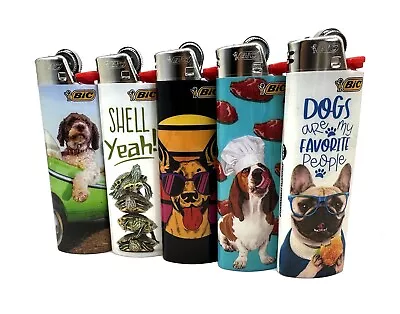 5x Large BIC Lighter Multi Colours And Designs • $7.97