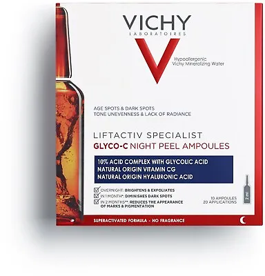 VICHY Liftactiv Specialist Glyco-C Anti-Age Ampoules 10× 2 Ml Dark & Age Spots • $39.95