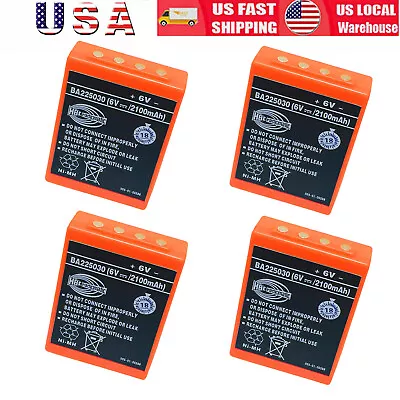 4pcs BA225030 2100mAh 6V Ni-Mh Battery For HBC Pump Truck Remote Control Battery • $165