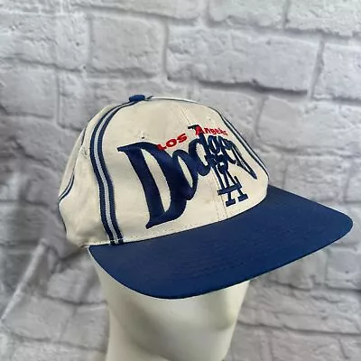 Vtg MLB The Game LA Dodgers Baseball Embroidered Snapback Hat Taiwan Los Angeles • $29.99