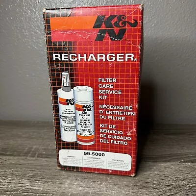 K&N RECHARGER 99-5000 Filter Care Service Kit ORM-D Cleaner Oil NOS • $15