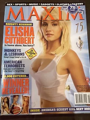 MAXIM Magazine #75 - Mar 2004 -  ELISHA CUTHBERT (24) - Exc Cond • $9.25