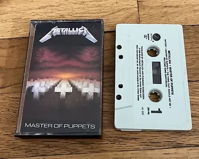 Metallica Master Of Puppets By Metallica Cassette Tape 1986 Original Tested • $29.99