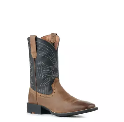 Men's Barley Brown Foot Duratread Sole Wide Square Toe Boots-5 Day Delivery • $108