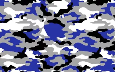  Blue Black White Gray Camo Vinyl Car Wrap Sheet +Free Tools(2 Feet & Up ) • $5.99