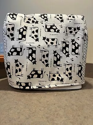 New White COW Kitchen Decor KitchenAid Mixer Cover Farm Country Decor • $22