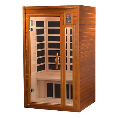 Dynamic Saunas Barcelona 1 To 2 Person Hemlock Wood Infrared Sauna For Home • $1899.99