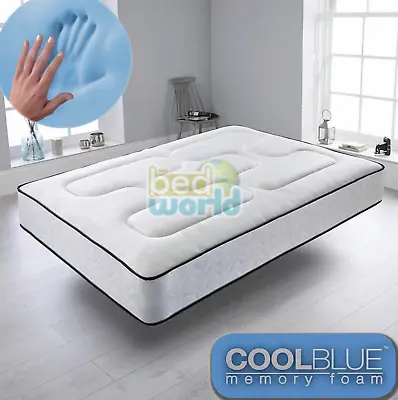 £74.58 • Buy Luxury Coolblue Quilted Memory Foam Matress - 4ft6 Double 5ft King Mattress