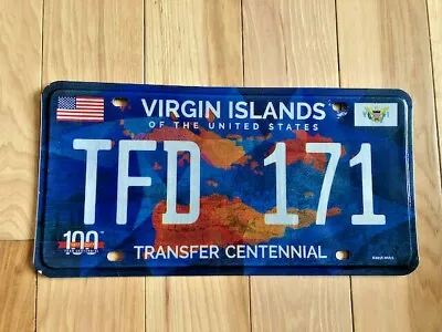 U.S. Virgin Islands Transfer Centennial License Plate  • $39.99