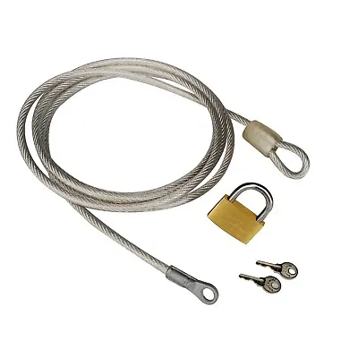 Car Cover Cable & Lock Steel Tamper-Proof Anti-Theft • $15.95