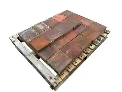 Batch Of 44 Reclaimed Terracotta Quarry Floor Tiles - Quarries Flooring - Red • £195