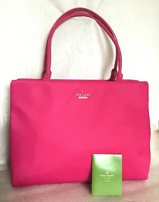 $129 • Buy KATE SPADE NY Pink Leather/Polyester Tote/Shoulder Bag / Handbag