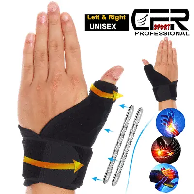 £10.79 • Buy CFR PRO Thumb Wrist Support Breathable Sprain Brace Splint Arthritis Stabiliser