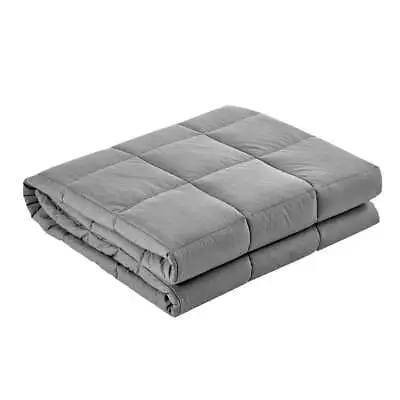 Giselle Bedding Adult 7kg Weighted Blanket Microfibre Light Grey  • $65.95