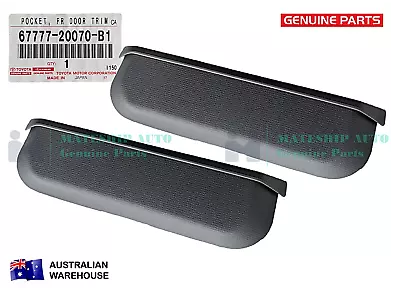 GENUINE LandCruiser VDJ76 VDJ78 VDJ79 Series Door Trim Pocket LH RH Set Grey • $86.58