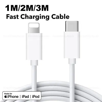 PD USB Type C To IPhone Fast Charger Cable For Apple IPhone 14 13 12 11 Pro Max • £4.99