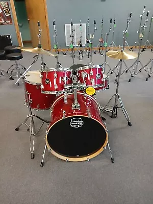 Mapex Venus 5-Piece Rock Drum Set W/ Hardware And Cymbals Crimson Red Sparkle • $699.99
