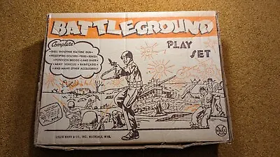 Vintage 1960s Marx BATTLEGROUND Playset #4754  • $225