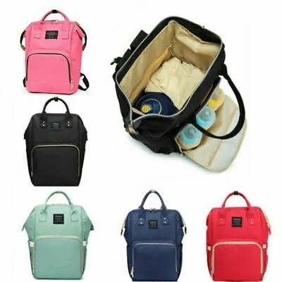 Baby Mummy Bag Changing Diaper Nappy Bag Travel Backpack Large Multi-Function UK • £10.99