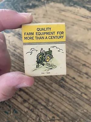 Vintage John Deere Tractors Advertising Matchbook  Ferkin Garage Leola S. Dakota • $24.99