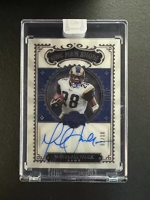 Marshall Faulk 2021 Panini One One Man Show Auto /10 #164 Rams • $110