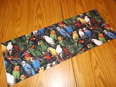 Tropical Parrots MINI Table Runner Toilet Tank Topper Birds Tanktoppersplus • $8