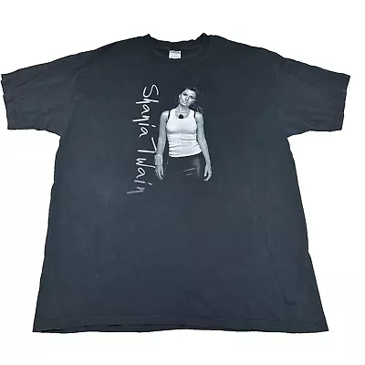 Vtg Shania Twain 03/04 Up Tour T-Shirt Size XL Country Pop Music Concert Black • $29.99