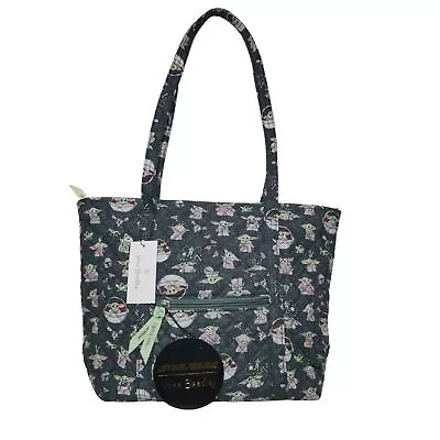 Vera Bradley Small Vera Tote Bag GROGU MEDALLION Mandalorian Baby Yoda Travel • $103.20