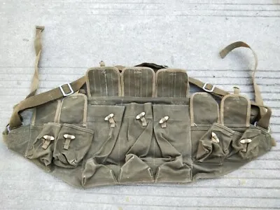 Original Chinese Military Vietnam War Type 56 Chest Rig Ammo Pouch Made In 1965 • $36.99