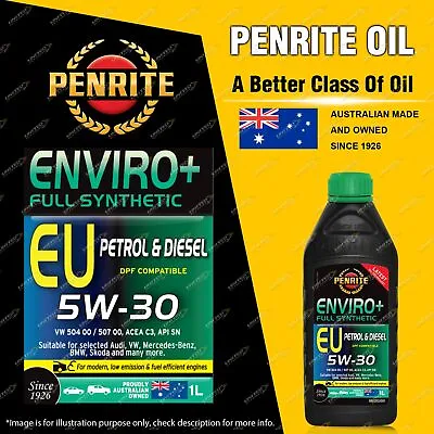 Penrite Full Synthetic Enviro+ EU 5W-30 Engine Oil Premium Quality 1L • $35.29