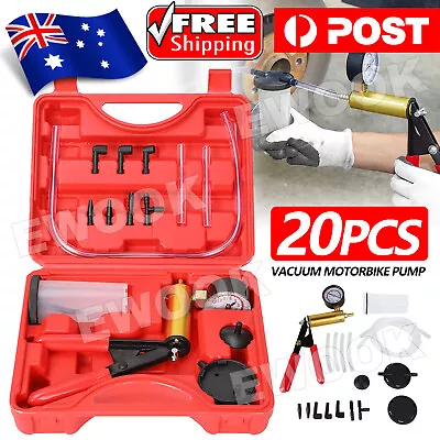 $21.95 • Buy Hand-Held Brake Bleeder Tester Set Bleed Kit Car Motorbike Bleeding Vacuum Pump