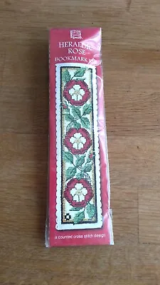 £7 • Buy Cross Stitch Bookmark Kit Heraldic Rose