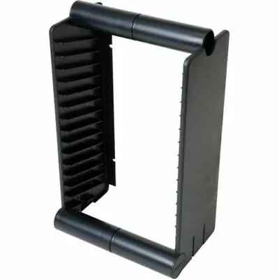 OZSTOCK 15 UNIT DVD RACK / STAND Mounted On The Wall FISCHER PLASTIC 1A056BK • $18.59