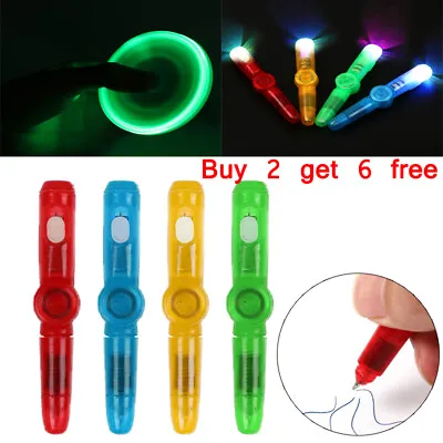 Fidget Spinner Light Up Pen Sensory Toy Autism Stress Relief ADHD Kids Gift Game • £3