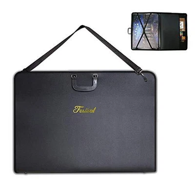 $40.79 • Buy Big Art Portfolio Case Artist Artwork Carrying Bag With Shoulder Strap A2 Siz...