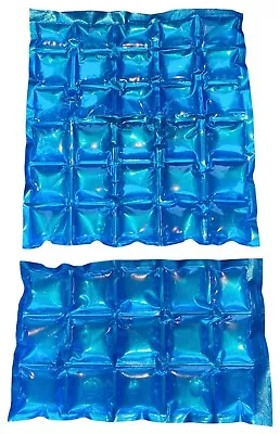 Ice Pack Freezer Gel Picnic Lunch Box Cooler Bag 15 / 30 Cubes Sheet Reusable • £3.99