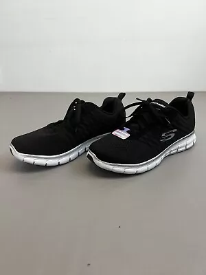 Skechers Womens Synergy Shoes Step It Up Athletic Black Sneakers Size 7.5 149278 • £33.73