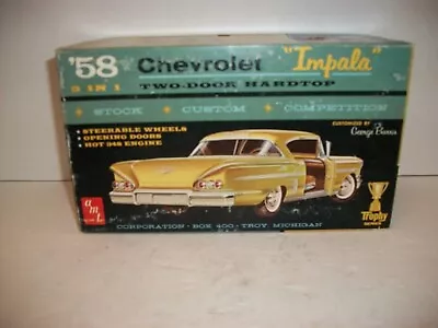 Vintage 1958 AMT CHEVROLET IMPALA 2-door Hardtop - Trophy Series - 2758-200 • $144.37