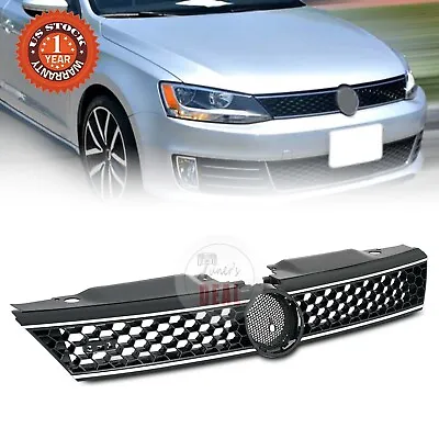 5C6853653A Front Grille Trim Honeycomb W/Chrome For 2011-14 VW Jetta Hex  • $43.23